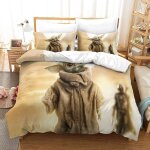 Ensemble de housse de couette ensemble de literie star wars housse de couette ma�tre yoda