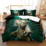 Ensemble de housse de couette ensemble de literie star wars housse de couette ma�tre yoda