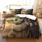 Ensemble de housse de couette ensemble de literie star wars housse de couette ma�tre yoda