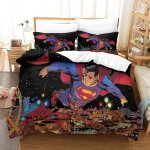 Ensemble de housse de couette ensemble de literie superman housse de couette