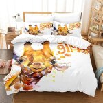 Ensemble de housse de couette �� th��me animaux de dessin anim�� anti - allergic soft & smooth avec / ...