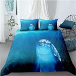 Ensemble de housse de couette th��me dauphin - ensemble de housse de couette imprim��e en d ensemble ...
