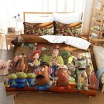 Ensemble de housse de couette toy story ensemble de literie housse de couette cartoon anime movies single ...