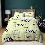 Ensemble de housse de couette vache laiti��re - ensemble de housse de couette imprim��e en d ensemble ...
