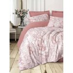 Ensemble linge de lit coton 100% poudre pink aucune housse de couette 240x220 et 2 taies 60x60