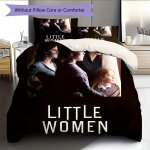 Ensemble de literie avec housse de couette et taie d'oreiller, affiche du film les filles du docteur ...