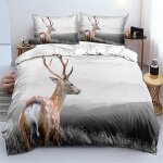 Ensemble de literie pi��ces ensemble de housse de couette �� imprim�� girafe literie, avec taie d'oreiller, ...