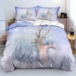 Ensemble de literie pi��ces ensemble de housse de couette �� imprim�� girafe literie, avec taie d'oreiller, ...