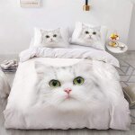 Ensemble de literie pi��ces housse de couette motif chats en microfibre softtouch qualit��, pour chats ...