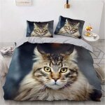 Ensemble de literie pi��ces housse de couette motif chats en microfibre softtouch qualit��, pour chats ...