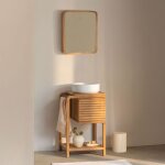 Ensemble de meuble de salle de bain en bois de teck bradley