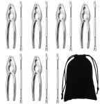 Ensemble d'outils pour fruits de mer chauds, comprenant 7 fourchettes et 6 craquelins de crabe, pince ...