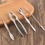 Ensemble d'outils pour fruits de mer, pinces a fruits, fourchettes, cuill�res, noix, homard, crabe, accessoire ...