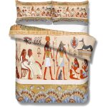 Ensemble de parures de lit ��gyptienne king x cm housse de couette ancienne civilisation ��gyptienne ...