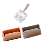 Ensemble de pelle a liti�re en bois pour chat, poign�e en couleur bonbon, accessoires de nettoyage pour ...