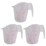 Ensemble de pichets de mesure en plastique, grande capacit� de 4 tasses, 2 tasses et 1 tasse, b�chers ...
