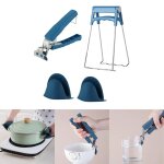 Ensemble de pinces de plaque chauffante, outils de cuisine, pince de support de bol de plat, pince de ... Ensemble de pinces de plaque chauffante, outils de cuisine, pince de support de bol de plat, pince de ...