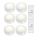 Kit de projecteurs led - 6 lumi�res el�gantes avec 2 t�l�commandes pratiques