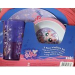 Ensemble repas de 3 pieces / littlest petshop / verre bol assiette / passe au lave vaisselle /