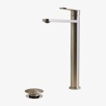 Ensemble de robinet de lavabo en laiton alameda et robinet de vidange de lavabo click - clack en acier ...