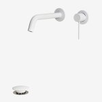Ensemble de robinetterie de lavabo encastr�e en laiton orveta et bonde de lavabo click - clack en acier ...