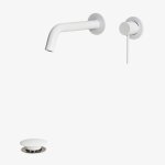 Ensemble de robinetterie de lavabo encastr�e en laiton orveta et bonde de lavabo click - clack en acier ...