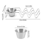 Ensemble de service de bar en acier inoxydable tprogressif, plats de service, bol aissce, moule coquille ...