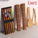 Ensemble de sushi en bambou, cadeau de cuisine, bricolage, rideau de sushi, riz, kits de fabrication ... Ensemble de sushi en bambou, cadeau de cuisine, bricolage, rideau de sushi, riz, kits de fabrication ...