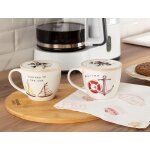 Ensemble de tasses 2 pi�ces marine jardin