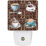 Ensemble de tasses bleu blanc avec lampe a economie d'�nergie pour cuisine, chambre a coucher, d�coration ...