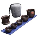 Ensemble de tasses a thé en céramique, service a thé portable, service a thé kung fu chinois, théière ... Ensemble de tasses a thé en céramique, service a thé portable, service a thé kung fu chinois, théière ...