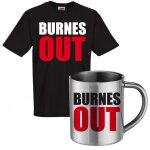 Ensemble tee shirt noir et mug inox burnes outtee shirt humoristique de bonne qualit�. pour la f�te des ...