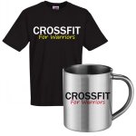 Ensemble tee shirt noir et mug inox crossfit for warriorstee shirt humoristique de bonne qualit�. pour ...