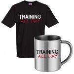 Ensemble tee shirt noir et mug inox training all timetee shirt humoristique de bonne qualité. pour la ... Ensemble tee shirt noir et mug inox training all timetee shirt humoristique de bonne qualité. pour la ...