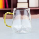 Ensemble de thire en verre transparent diamant, carafe a eau chaude et froide, cafetire transparente, ...