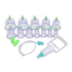 Ensembles de thrapie par ventouses 12 tasses pour les soins de sant, kits de thrapie par ventouses ...