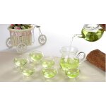 Ensemble de th�i�re en verre 250ml + 1 pi�ce nouveau service de th�i�re en verre r�sistant aux hautes ...
