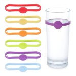 Ensemble d'�tiquettes a vin pour verres a vin, lot de 6 pi�ces, pour verres a vin, autocollants, accessoires ...