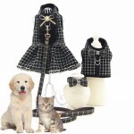 Ensemble de v�tements pour animaux de compagnie, 2 styles, gilet de traction, jupe chaude en tissu pour ...
