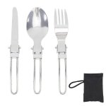 Ensemble de vaisselle de voyage ensembles de couverts en acier inoxydable portables pliables pour le ... Ensemble de vaisselle de voyage ensembles de couverts en acier inoxydable portables pliables pour le ...