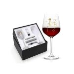 Ensemble de verres a vin pour couple mariage 2 pices 460 ml avec accessoires elgants et gravure symbolique ...
