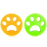 Epilateur pour v�tements - elimine les poils de chien / chat vert / jaune paquet de 2
