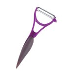 Eplucheur légumes type rasoir lame inox violet Eplucheur légumes type rasoir lame inox violet