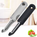 Eplucheur multifonction en acier inoxydable, couteau a eplucher les fruits et lgumes, gadget portable, ...