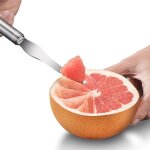 Eplucheur d'orange en acier inoxydable durable et facile a nettoyer, couteau a nombril ouvert, ouvre ...