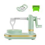 Eplucheuse de fruits a manivelle, lames en acier inoxydable, multifonction, machine a eplucher les aliments, ...