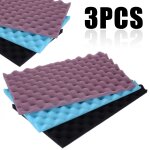 Eponge filtrante ignifuge bleu / noir / violet 3 pices nouveau filtre mdia aquarium tampons en mousse ...