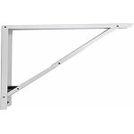 Equerre en acier pliable avec abat - jour blanc 40 x 40 cm