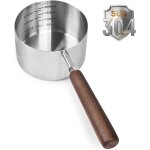 Ersan - bol doseur pour chien et chat - acier inoxydable 304 - capacit : 1 tasse - mesure de prcision ...