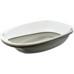 Ershi - agrobiothers shuttle bac a litire ovale avec rebord pour chat 57 x 40 x 19 cm[42]